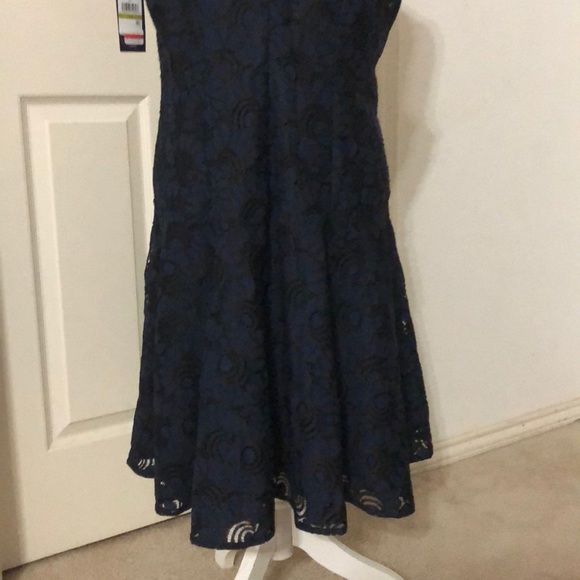 Tommy Hilfiger Sleeveless Lace Fit Flare Dress - Picture 7 of 9